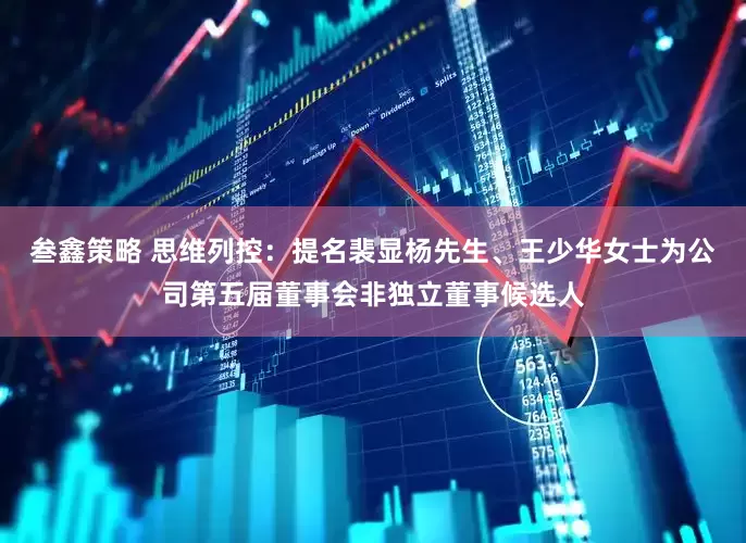 叁鑫策略 思维列控：提名裴显杨先生、王少华女士为公司第五届董事会非独立董事候选人