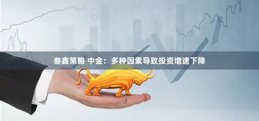 叁鑫策略 中金：多种因素导致投资增速下降